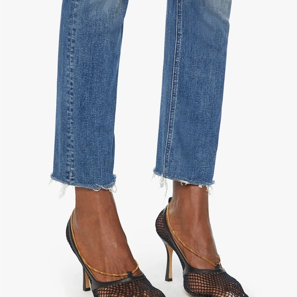 Mother The Mid Rise Dazzler Ankle Fray Weekend Warrior Straight Leg Sz 26 - Picture 15 of 16